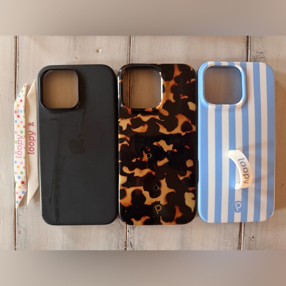 Loopy Case Accessories - 3 iphone 16 pro max cases - 2 loopy & 1 apple